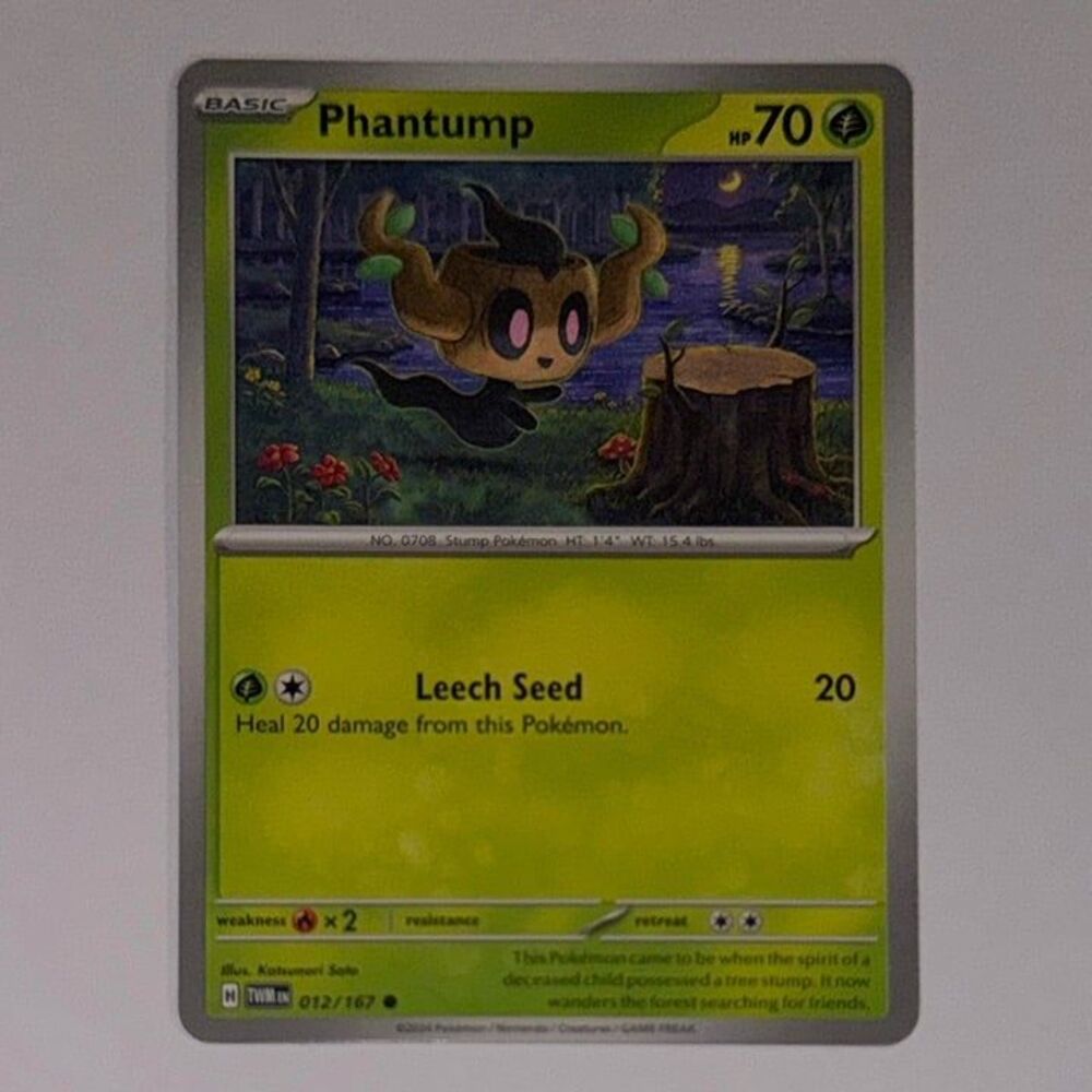 Pokémon Card: Phantump #12/167 (Pokemon Twilight Masquerade)